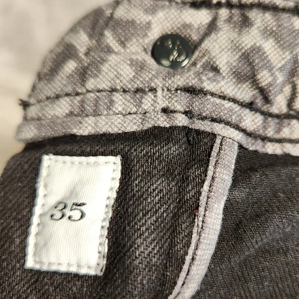Robert Graham Jeans Mens 35 Black Excellent Faded Wash Straight Leg Denim